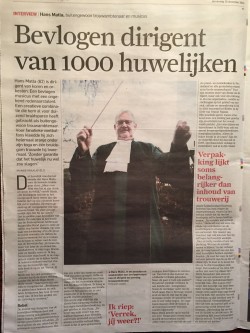 Bevlogen dirigent van 1000 huwelijken!!